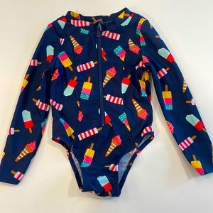 Rash guard swim suit